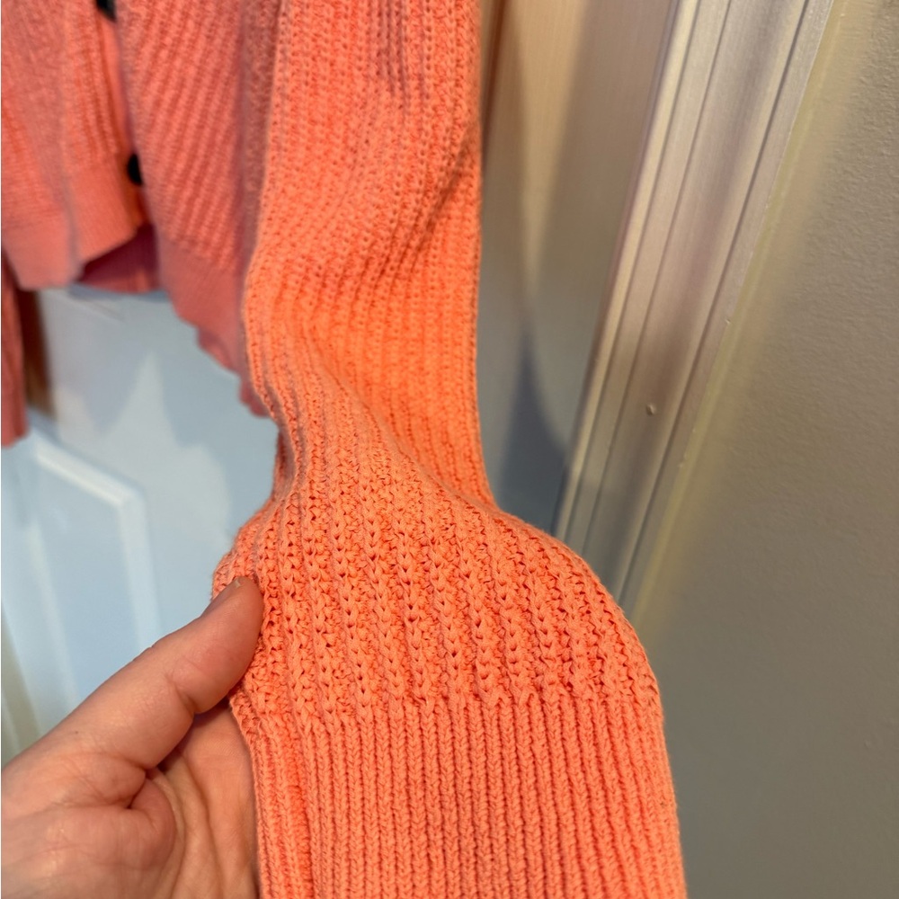 Banana Republic Coral Cardigan V-Neck Sweater - Picture 4 of 8